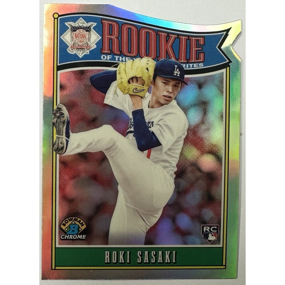 2025 Bowman Roki Sasaki Rookie of the Year Favorites Die Cut #ROY-10 Dodgers RC